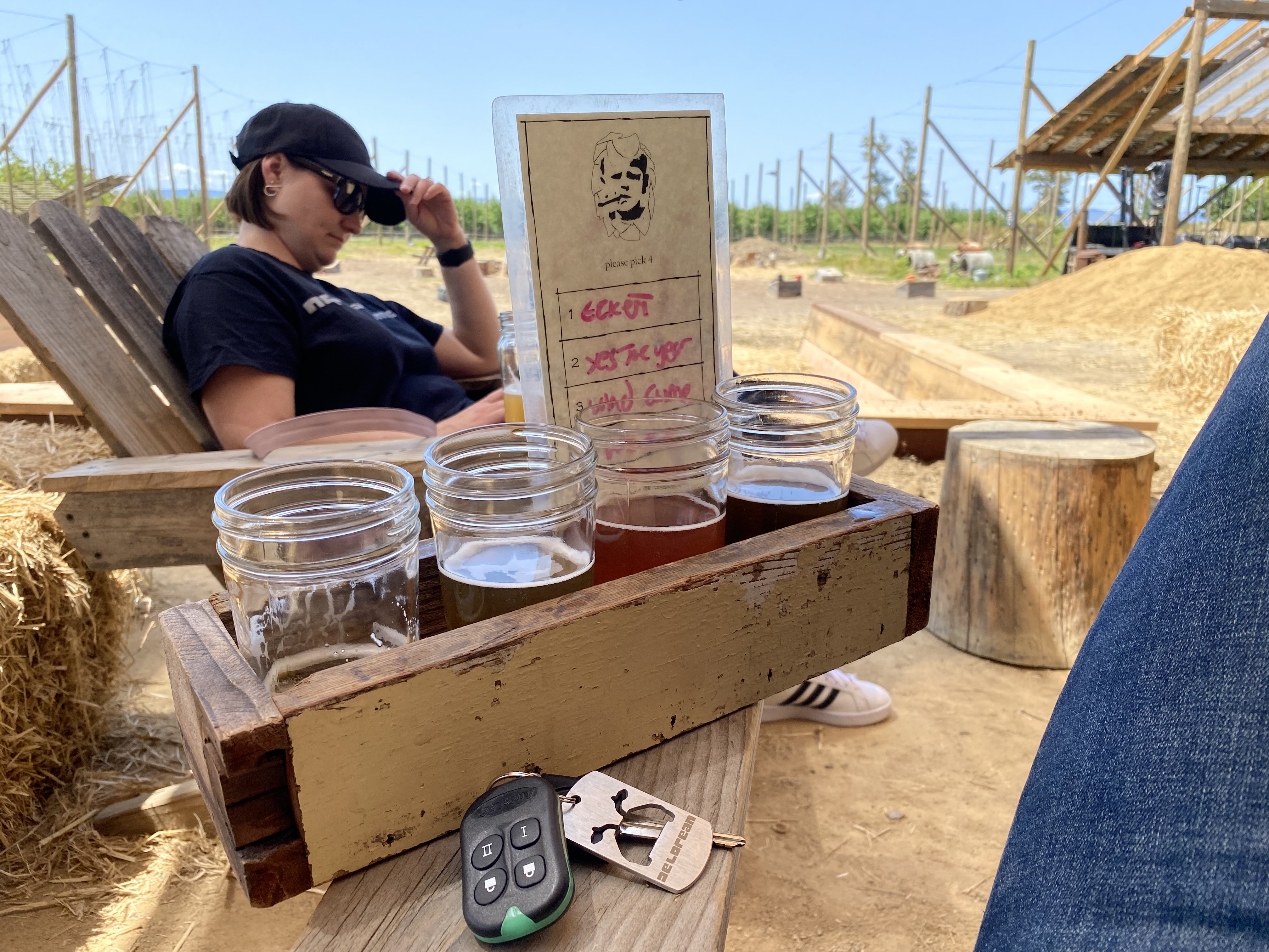 A beer flight